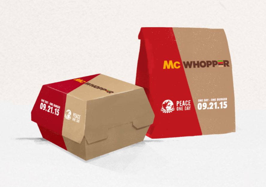 The McWhopper proposal, a co-branding between Burger King and McDonald ...